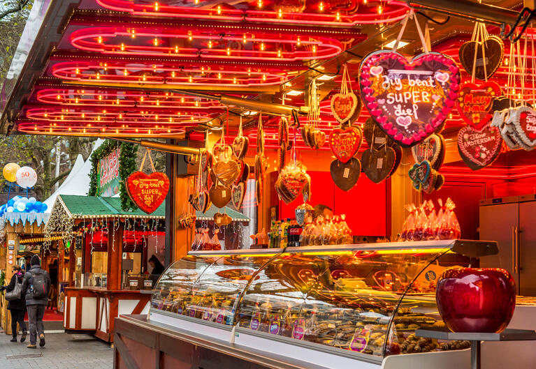 Un marché de Noël à Amsterdam