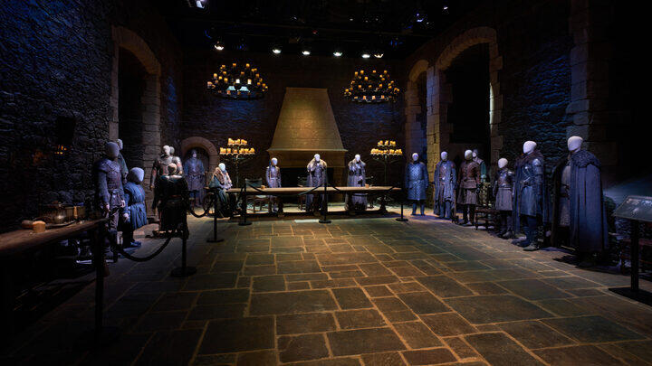 Winterfell set on the Game of Thrones studio tour in Dublin.
