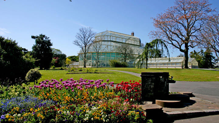 Victorian glasshouse in the National Botanic Gardens, Dublin.