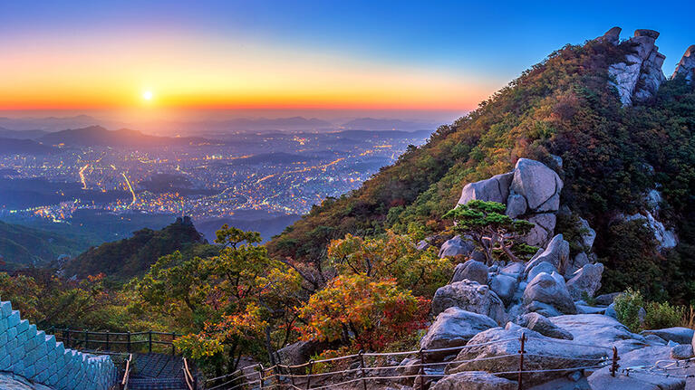 View from a hike in Seoul