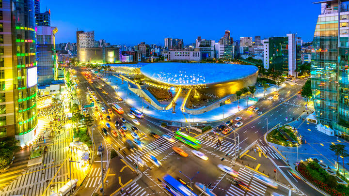 Dongdaemun Design Plaza in Seoul.