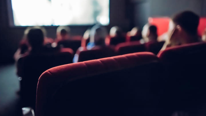 Seats at a movie theater.