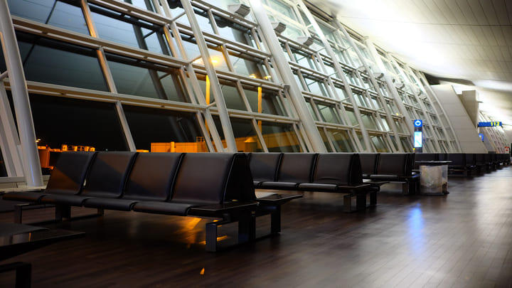 Airport seating area