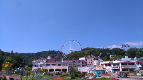 Skyline view of Everland Park in Seoul