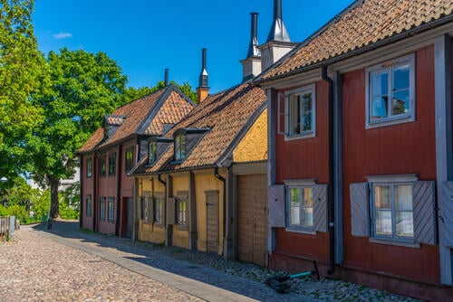 Cute houses in Sodermalm, Stockholm