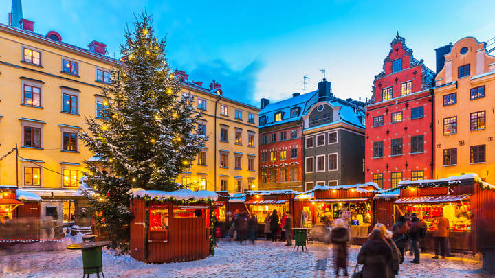 Christmas market in Stockholm's old town