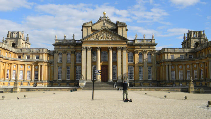 Blenheim Palace, birthplace of Winston Churchill, in Oxfordshire