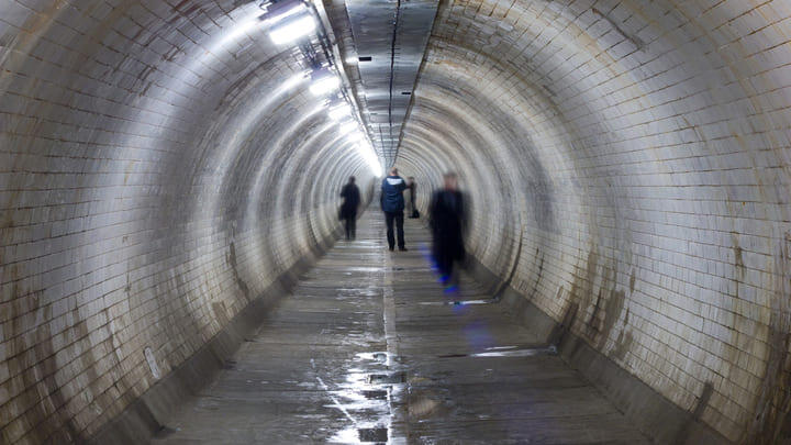 The Greenwich Foot Tunnel in South London.