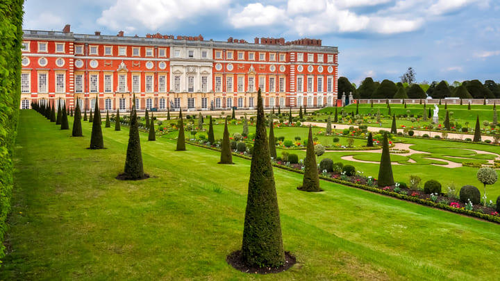 Hampton Court Palace.