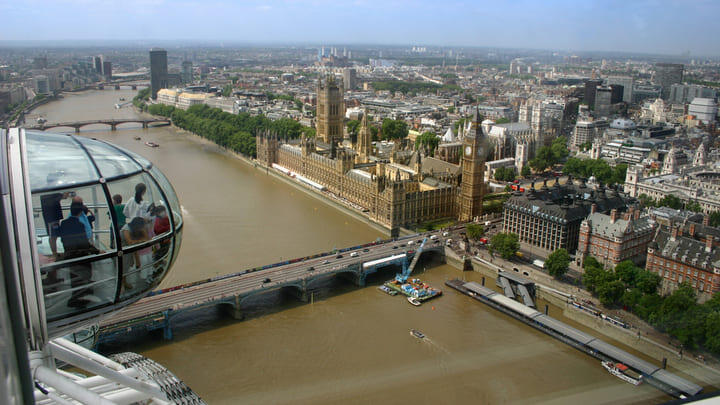 View from the London Eye.