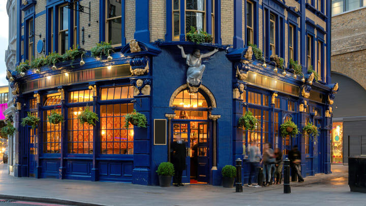 A traditional London pub.