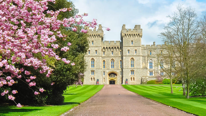 Windsor Castle in spring.