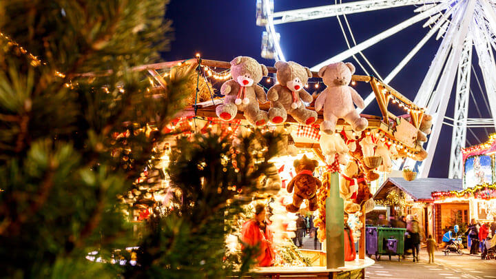 Winter Wonderland in Hyde Park, London.
