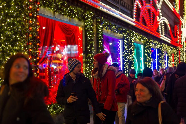 Die 5th Avenue zu Weihnachten