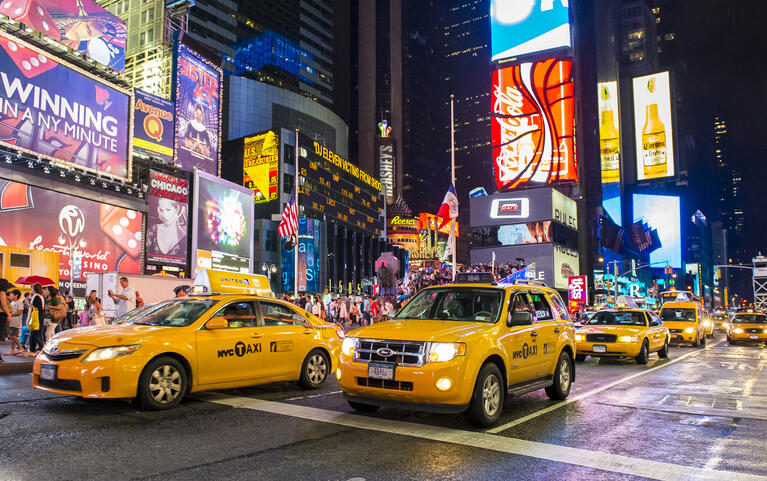 Les célèbres taxis new-yorkais