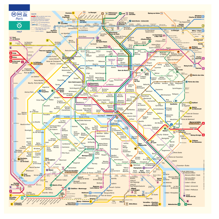 Paris Metro Map – The Paris Pass