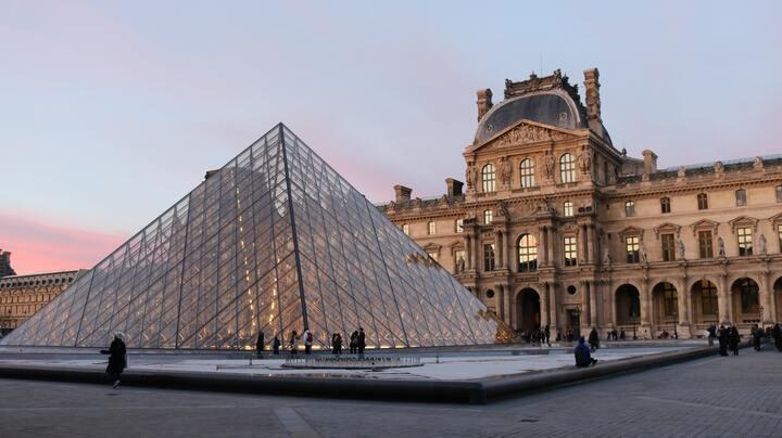 The Louvre Museum in Paris.