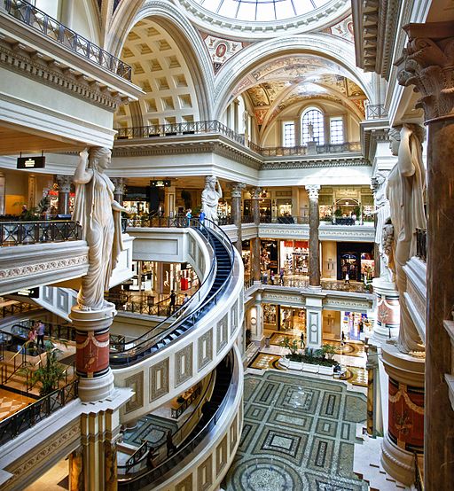 Shops, Shopping Center, Mall, The Forum Shops at Caesars, Caesars Palace  Hotel, Las Vegas Strip, Las Vegas, Nevada, USA, North America
