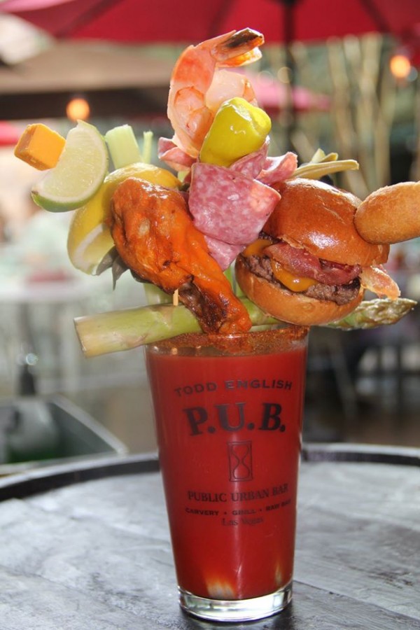 The Bloody Mary at Todd English P.U.B. is amazing.