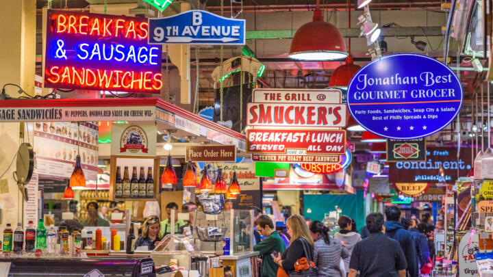 Reading Terminal Market, one of the best things to do in Chinatown Philadelphia!