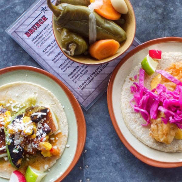 The picture perfect tacos at Lone Star Taco Bar in Allston, MA