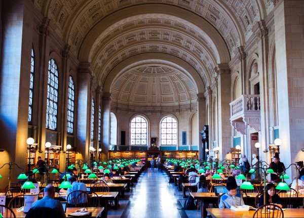 "Boston Public Library Reading Room" by Brian Johnson 