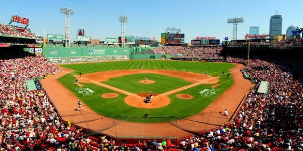 image of Fenway Park from behind home plate
