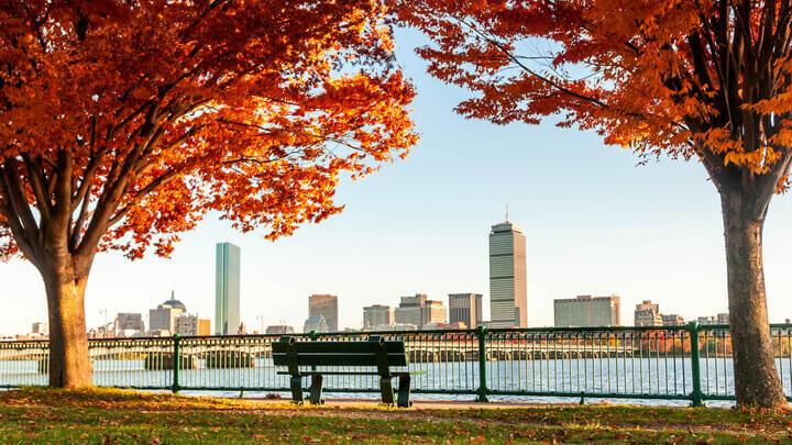Boston in the fall
