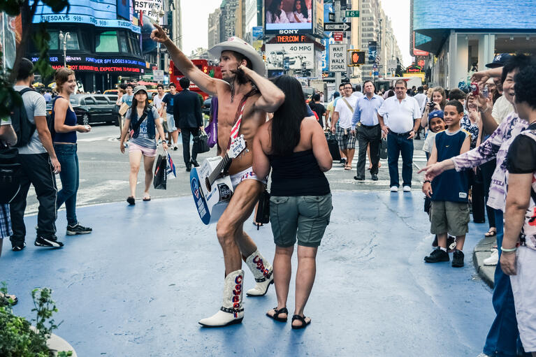 Entertainers in Times Square NYC