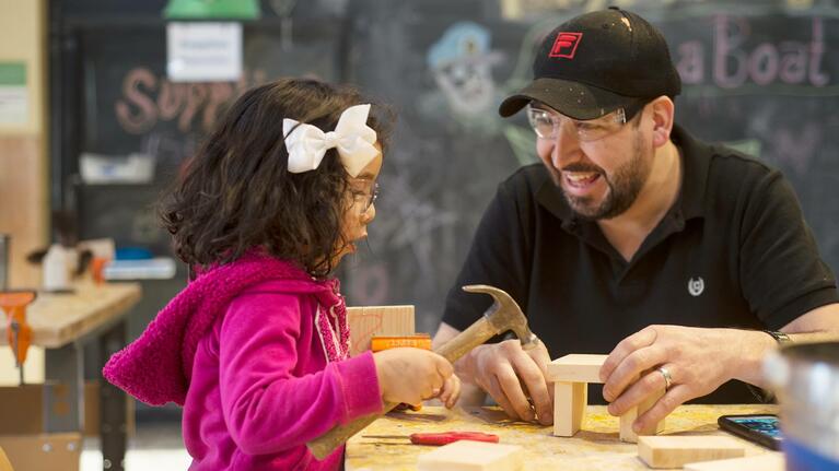 A child plays at Chicago Children's Museum