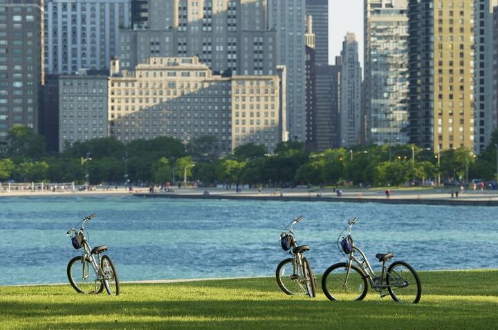 Chicago en bicicleta. Cosas que hacer en Chicago en julio.