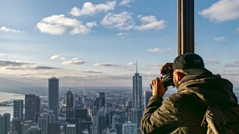 One of the views from 360 Chicago