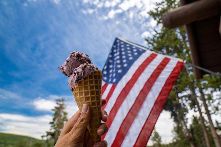 Une bonne glace au chocolat !