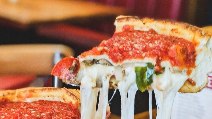 Deep dish pizza