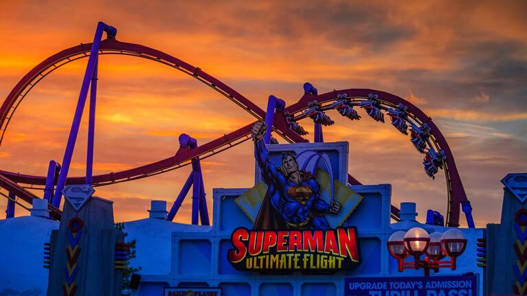 Superman: Ultimate Flight at Six Flags theme park