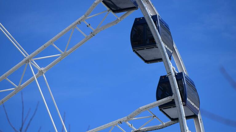 Gondolas of Chicago's Centennial Wheel