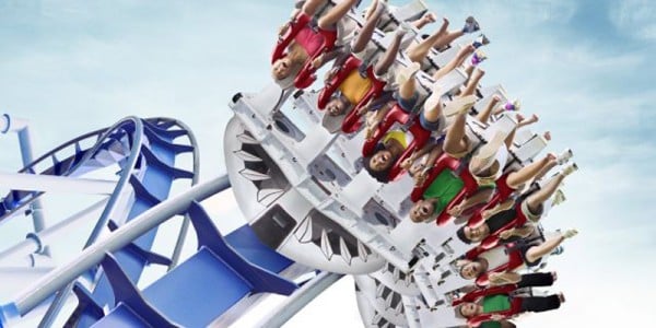 Roller Coaster at SeaWorld San Antonio Texas