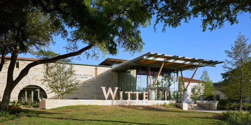 The exterior of the Witte Museum during the day.