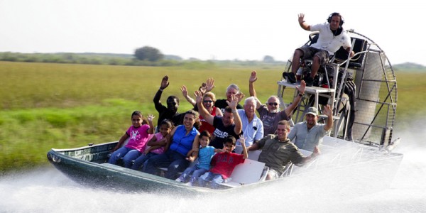 Take the family on an airboat tour in the Everglades National Park