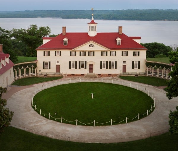 Mount Vernon Mansion. Image credit: George Washington's Mount Vernon website.