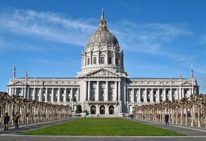 City Hall is one of many sights in the San Francisco Civic Center Historic District.