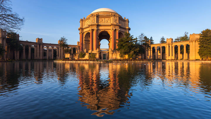 The Palace of Fine Arts in San Francisco