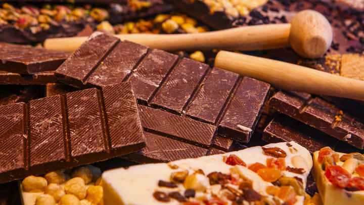 Bars of chocolate