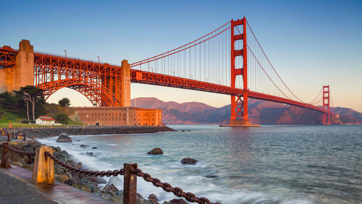 The Golden Gate Bridge in San Francisco