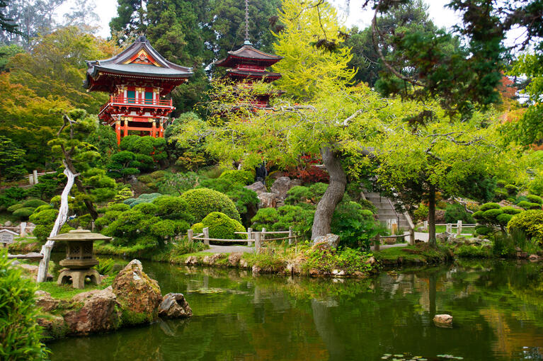Les jardins japonais du parc du Golden Gate