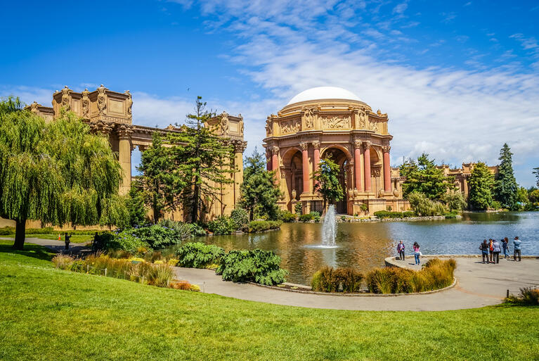 Le Palace of Fine Arts, dans le parc Presidio