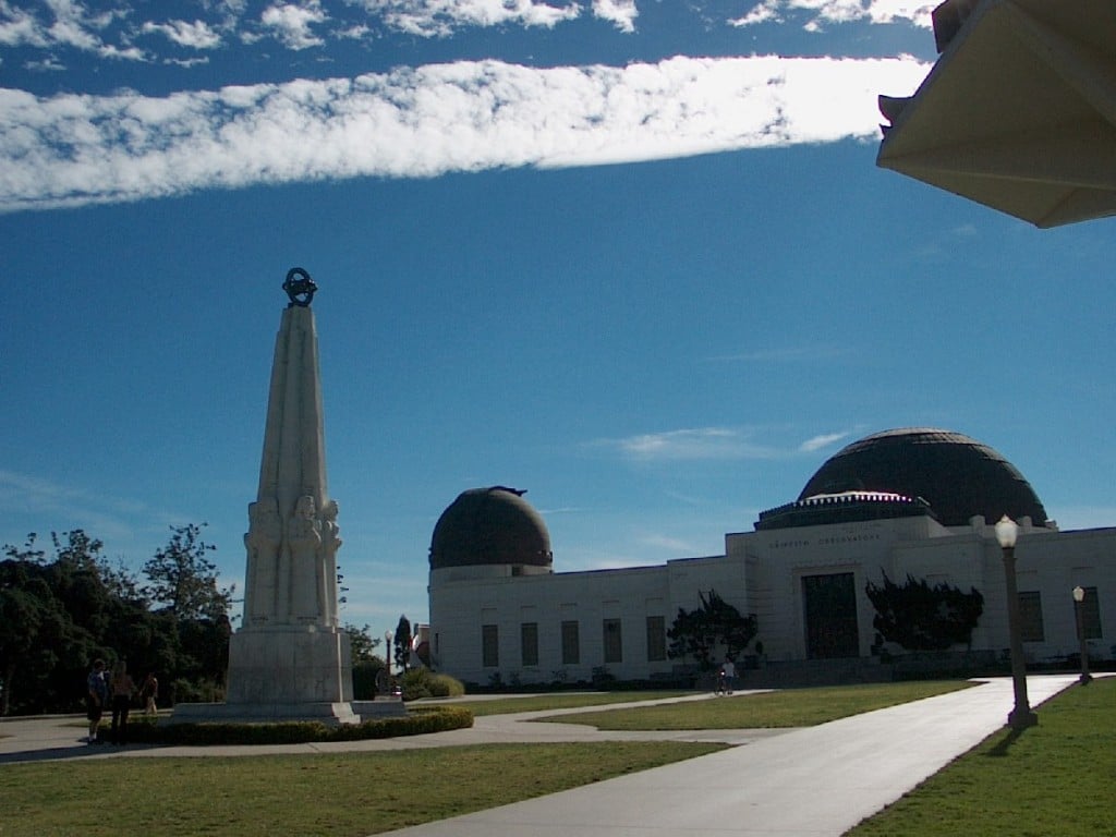 The Griffith Observatory at Griffith Park.