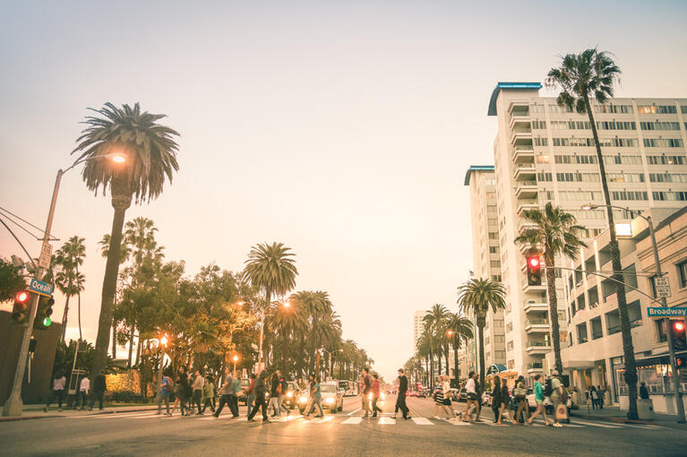 Touring the streets of Hollywood in LA