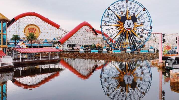 Mickey Mouse ferris wheel at Disneyland, LA.