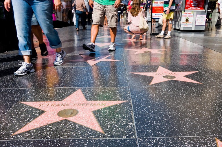 Le Walk of Fame et ses étoiles